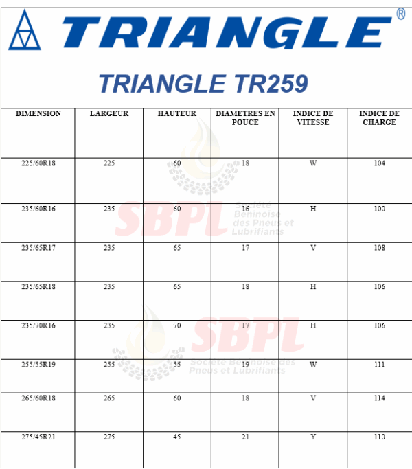 SBPL TRIANGLE TR259 – Image 5