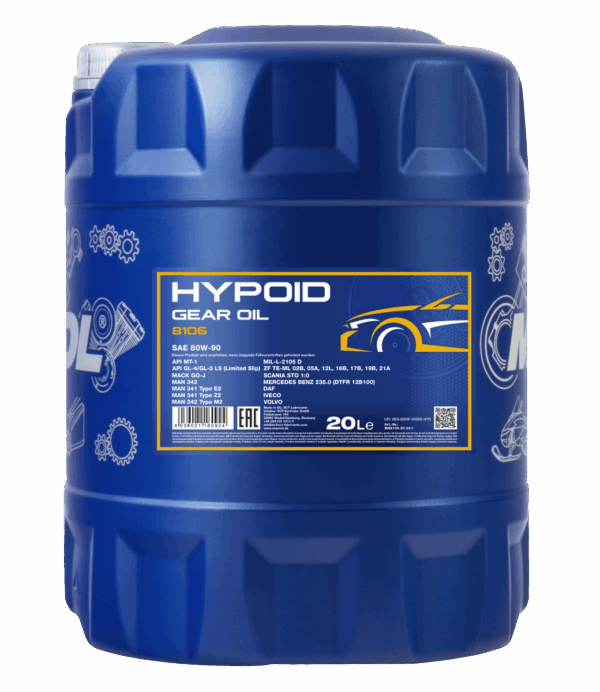 SBPL-MANNOL Hypoid 80W-90 API GL-4/GL-5 LS 8106 – Image 3
