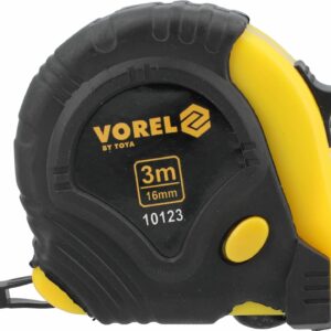 RUBAN À MESURER JAUNE-NOIR 3MX16MM / 10123