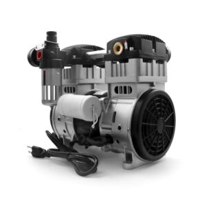 Compresseur d'air sans huile de type silencieux, 5 pompes 1200 W, 300 L