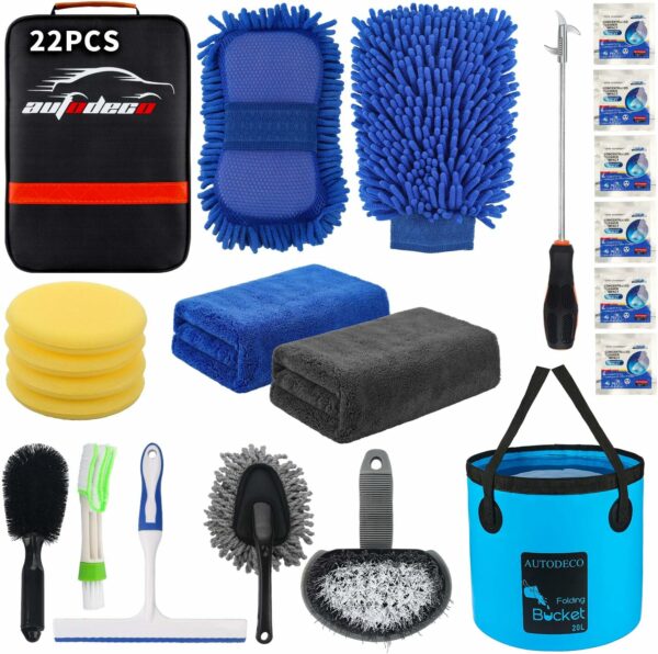 Ensemble d'outils de lavage 22 pièces