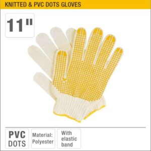 SOBEMAT_Gants tricotés et à pois en PVC UYUS 28cm