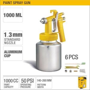 SOBEMAT_Pistolet à peinture en acier inoxydable, réservoir en alliage d’aluminium UYUS C: 1 LITRE