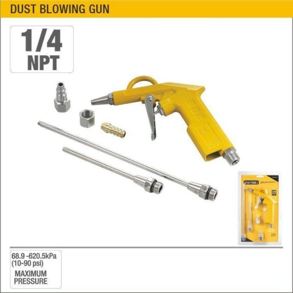 SOBEMAT_Pistolet souffleur de poussière UYUS AVEC 3 BUSES 27, 115 ET 220 MM