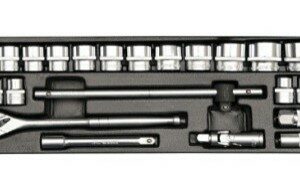 SOBEMAT_JEU DE DOUILLES 24 PIÈCES 1/2" YT-12661 / 00003850