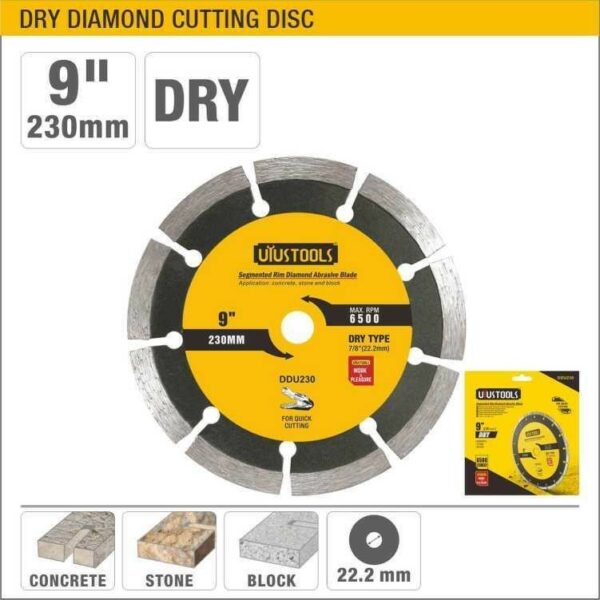 SOBEMAT_Disque à tronçonner diamanté à sec UYUS D:230 mm