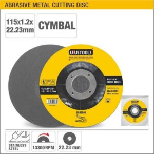 SOBEMAT_Disque de coupe abrasif pour métaux UYUS 115 x 1,2 x 22,2 mm