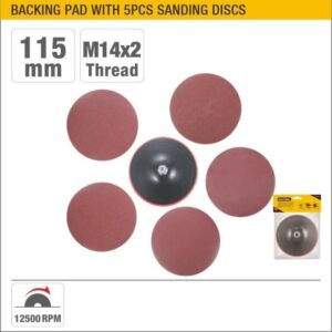 SOBEMAT_Plateau de support avec 5 disques de ponçage UYUS D:115 mm