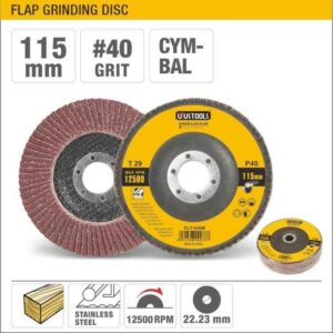 SOBEMAT_Disque abrasif à lamelles grain UYUS 40 x 10 unités Dlf440m Uyustools