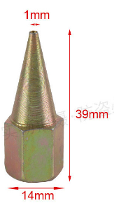 SOBEMAT_Tête de graisse de zingage de couleur 14*39 H