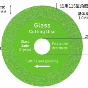 SOBEMAT_Disque à couper le verre 100x10x20mm Anglais 200PC/ carton