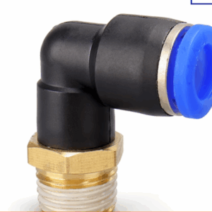 SOBEMAT_Connecteur mâle coudé pneumatique 1/4'' 100 pièces/sac