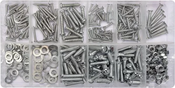 SOBEMAT_ASSORTIMENT D'ÉCROUS, BOULONS ET VIS MÉTRIQUES YATO 347 PIÈCES YT-067 / YT-06771