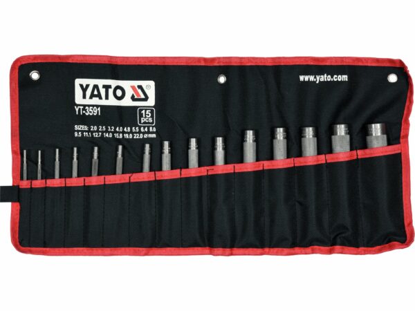SOBEMAT_ENSEMBLE DE POINÇONS 15 PIÈCES YT-3591 / 00003813