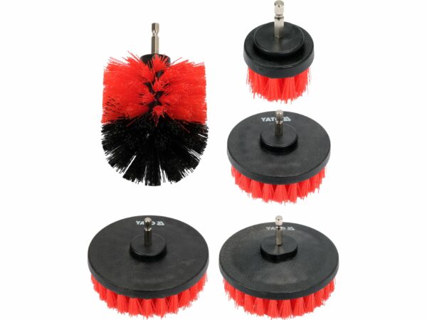 SOBEMAT_5 pièces brosse à récurer à tige hexagonale / YT-47777