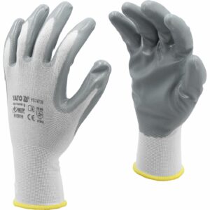 SOBEMAT_GANTS DE TRAVAIL NYLON/NITR. BLANC T. 10 / YT-7474