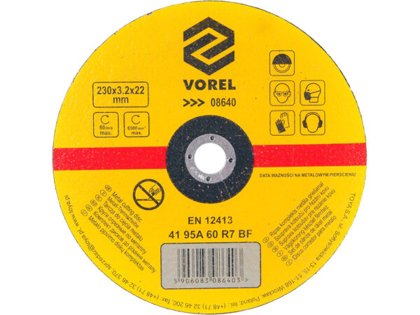 SOBEMAT_Disque à tronçonner pour métaux 230 x 3,2 x 22 mm / 08640