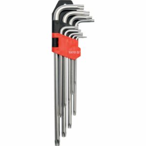JEU DE CLÉS TORX 9 PIÈCES T10-T50 LONGUES / YT-0512