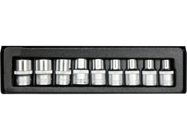 SOBEMAT_JEU DE DOUILLES TORX E10-E24 9 PIÈCES/YT-0521