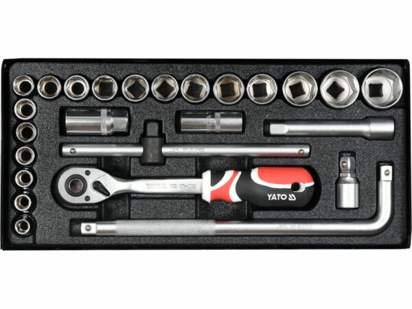 SOBEMAT_JEU DE DOUILLES 25PCS 1/2" / YT-12671
