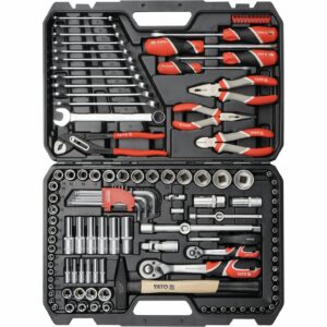 SOBEMAT_JEU DE DOUILLES 1/4", 1/2" 122 PIÈCES YT-38901 / 00003812