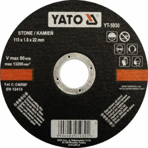 SOBEMAT _DISQUE À COUPER LA PIERRE 115X1,5X22MM / YT-5930