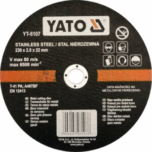 SOBEMAT_Disque à tronçonner pour métal Yato 22 mm Yt-5921 115 x 2,5 x / YT-5921
