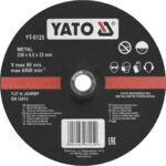 Disque de meulage pour métaux 230 x 6,0 x 22 mm / YT-6125