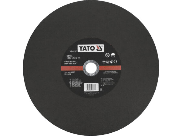 SOBEMAT_DISQUE À TRONÇONNER POUR MÉTAL 400X4.0X32MM / YT-6137