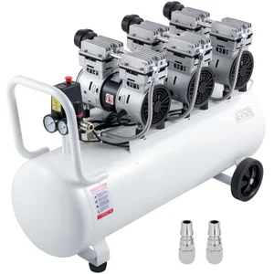 SOBEMAT_Compresseur d'air sans huile, silencieux, 5 pompes de 1200 W, 300 L/00006278